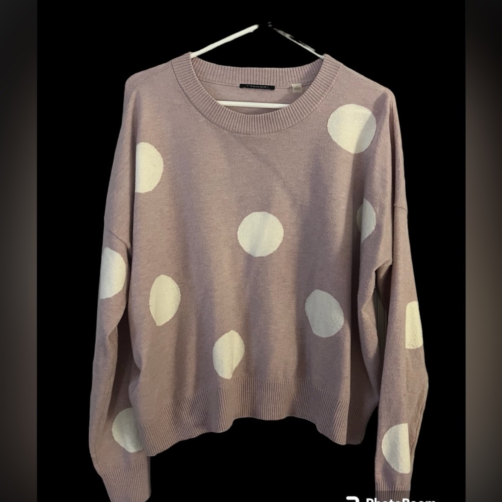 Tahari Polka dots light sweater